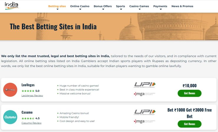 Indian Betting Sites