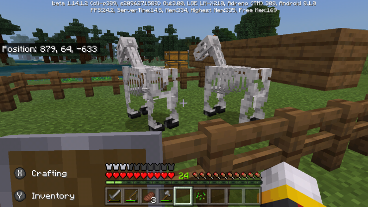 Skeleton horses