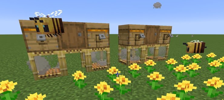 how to get bees out of advanced beehive minecraft