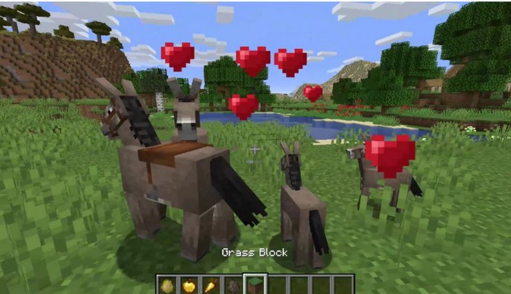 How To Tame A Donkey In Minecraft & How To Breed It