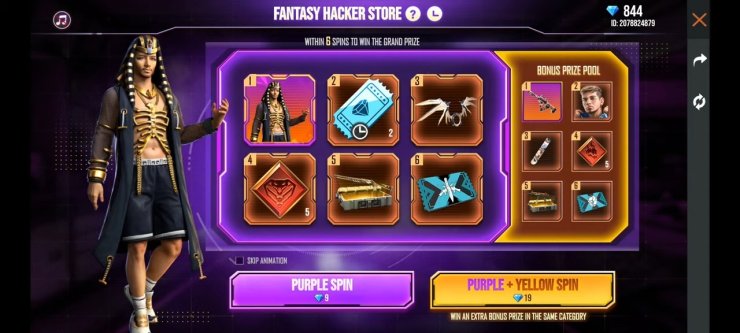 Free Fire New Fantasy Hacker Store