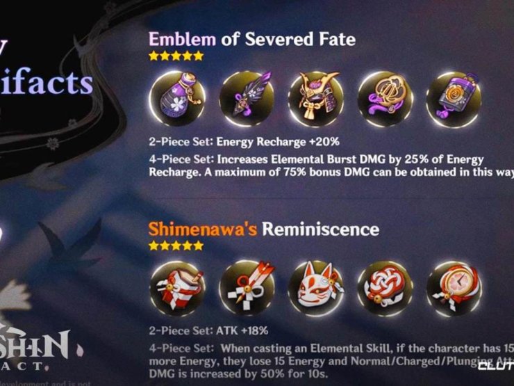 Genshin Impact New Artifacts