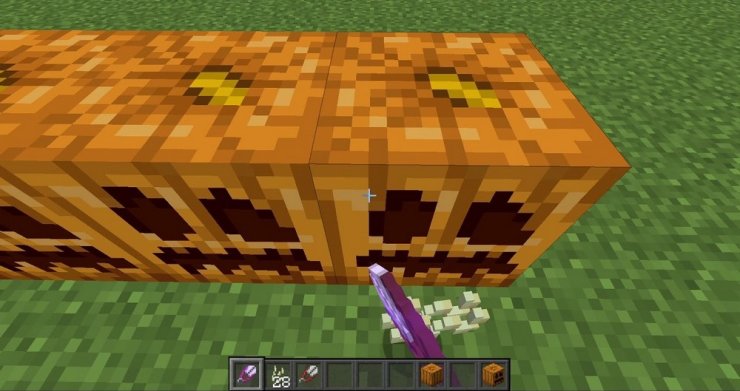 jack o lantern minecraft recipe