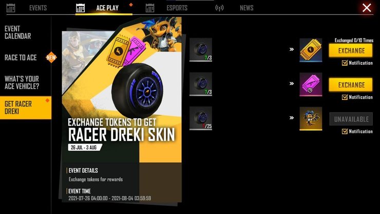Racer Dreki skin