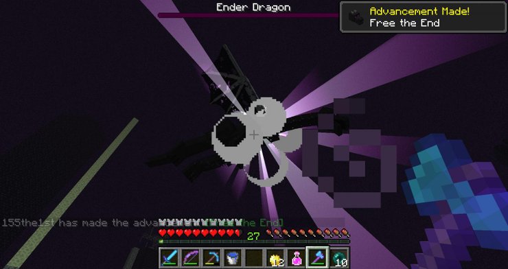 Minecraft Ender Dragon Die
