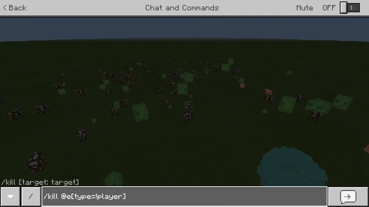 how to kill mobs with commands