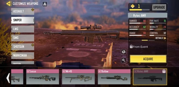 Cod Mobile Mp Loadout Sniper