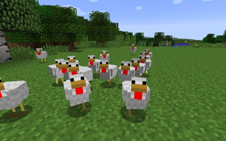 Minecraft Chickens Army