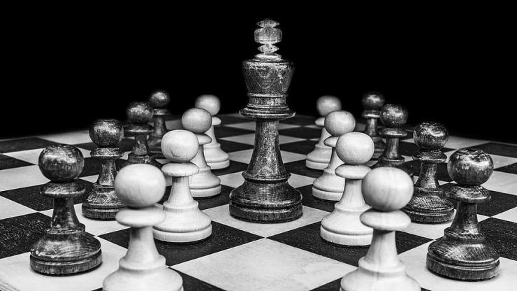 Chess Black White Chess Pieces King