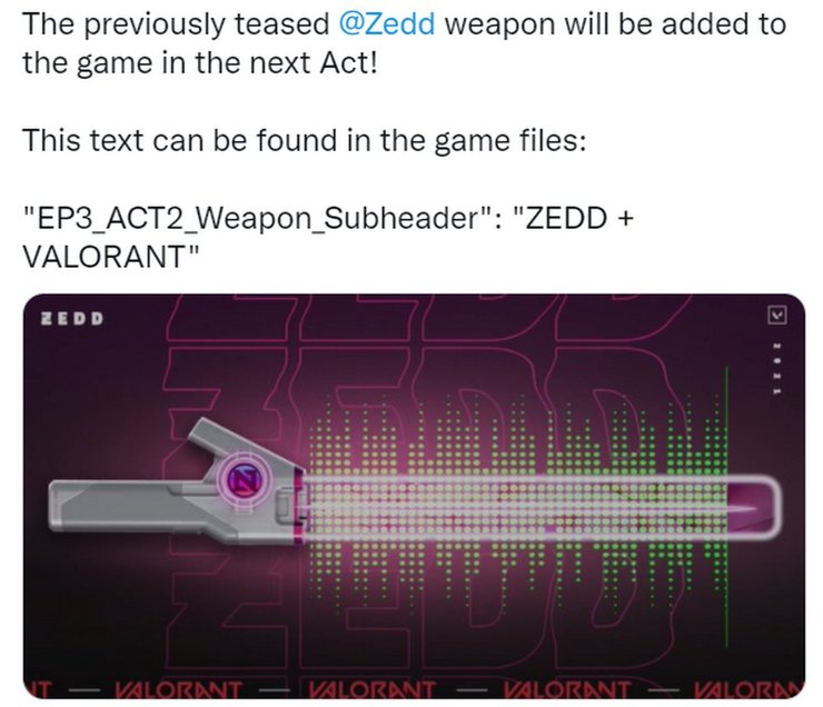 Valorant Zedd Leak