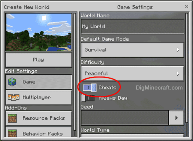 Cheat Minecraft