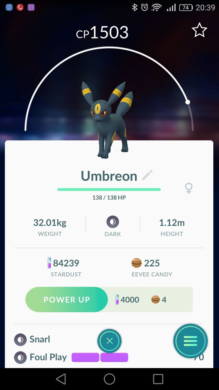 Umbreon Best Moves 
