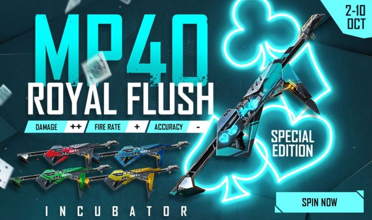 Mp40 Royal Flush Incubator Has Returned To Free Fire: Everything You Need  To Know - Guu.Vn
