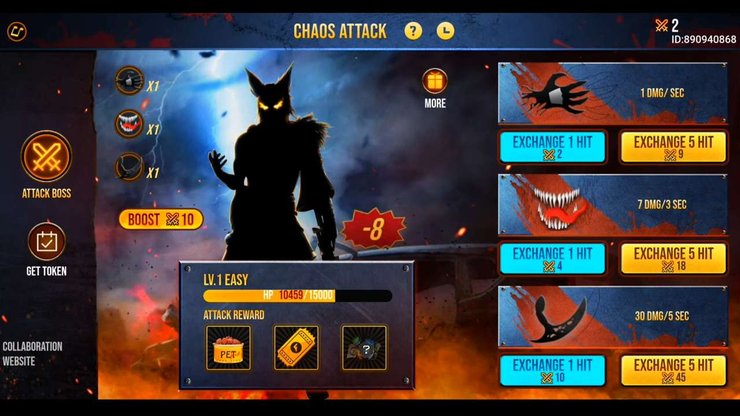 Chaos Attack Event 