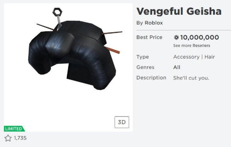 Vengeful Geisha Hair Roblox