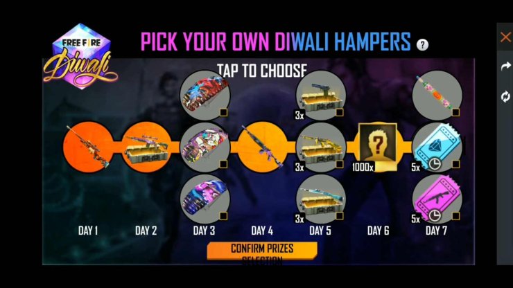 Pick Your Diwali Hampers Free Fire