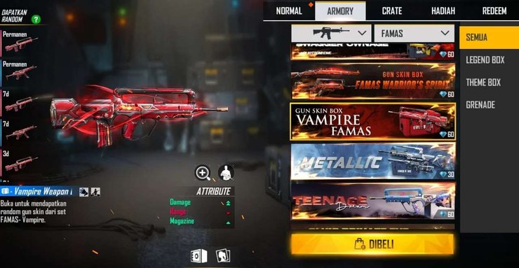 Famas Vampire Skin 