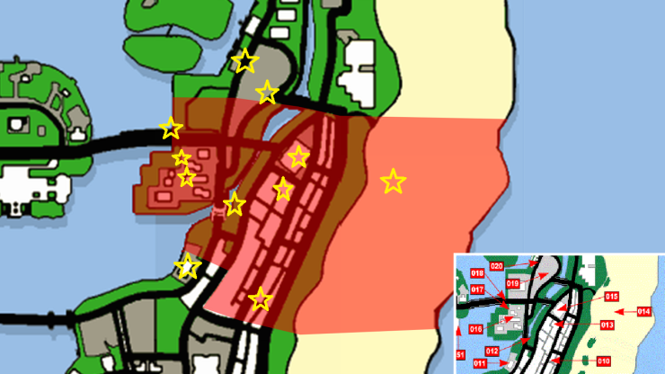 gta vice city packages map