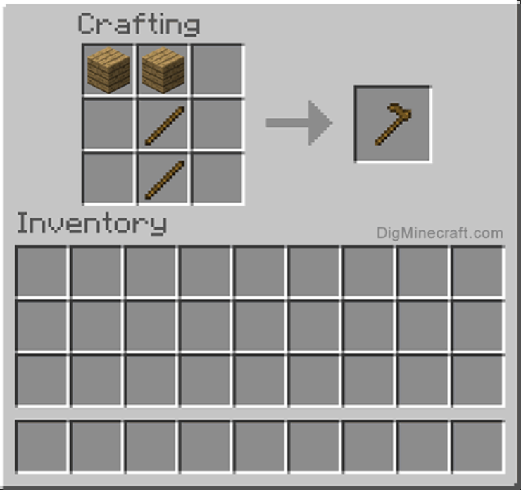 How To Make A Wooden Hoe In Minecraft