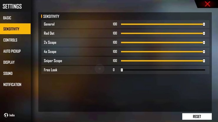 Fireeyes Gaming Settings 