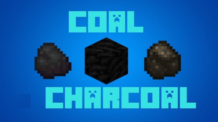 Charcoal Vs Coal Minecraft1
