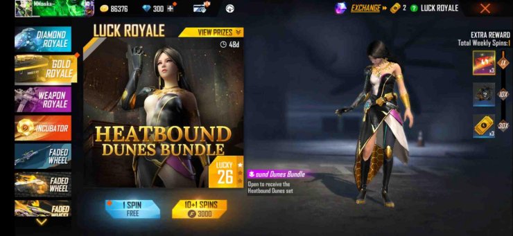 Free Fire X Club América #OB35, All Bundles Review