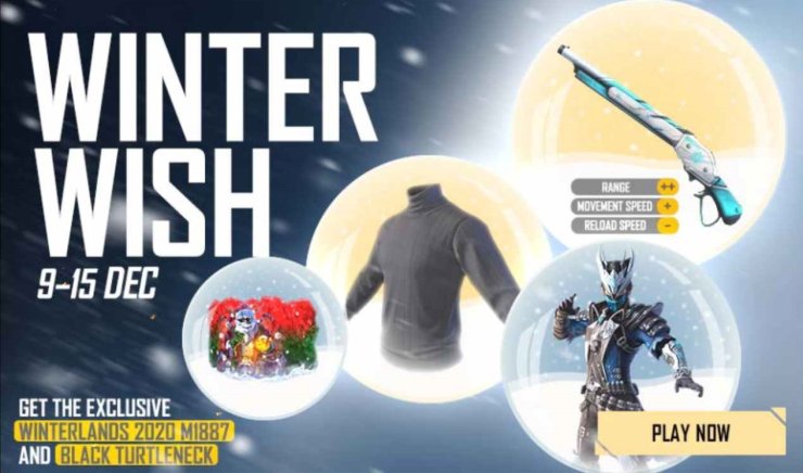 Free Fire Winter Wish Event: How To Get The Old Man Mask Skin And Black ...