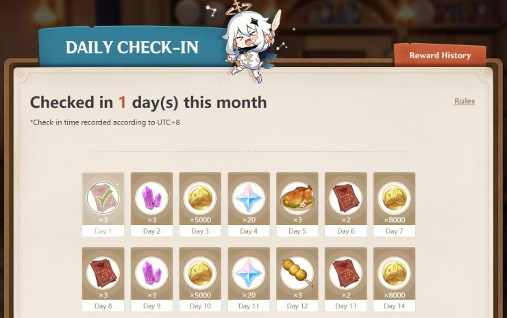 Genshin Daily Check In