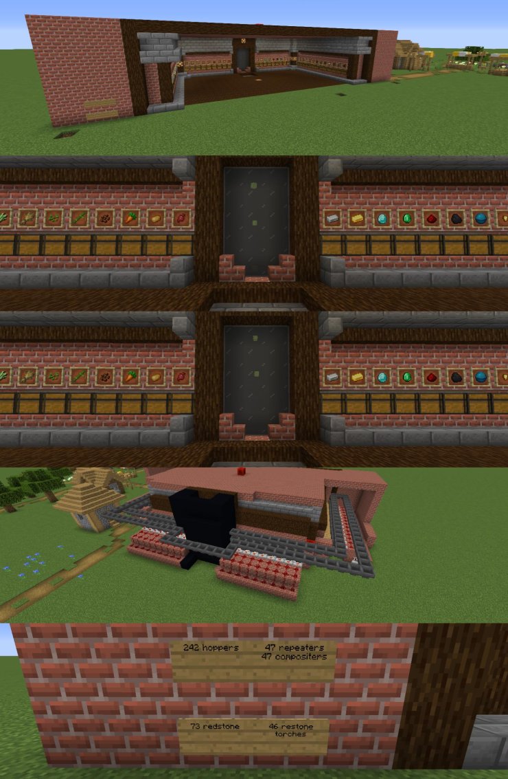 Redstone builds in Minecraft