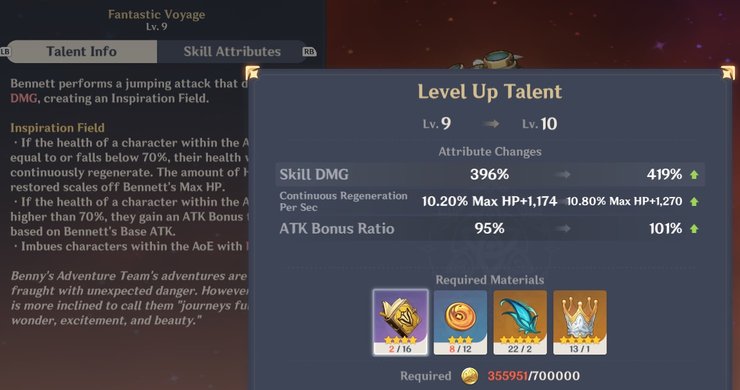 Talent Max Level 15 or 13? Genshin Impact