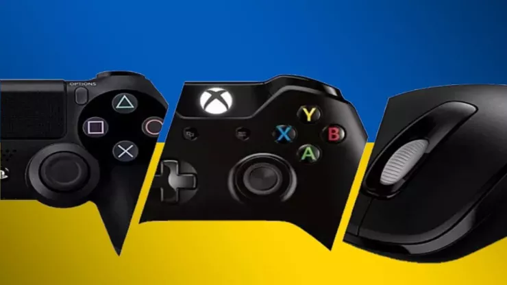 Ukraine Flag Xbox Playstation Controller Mouse Jpg