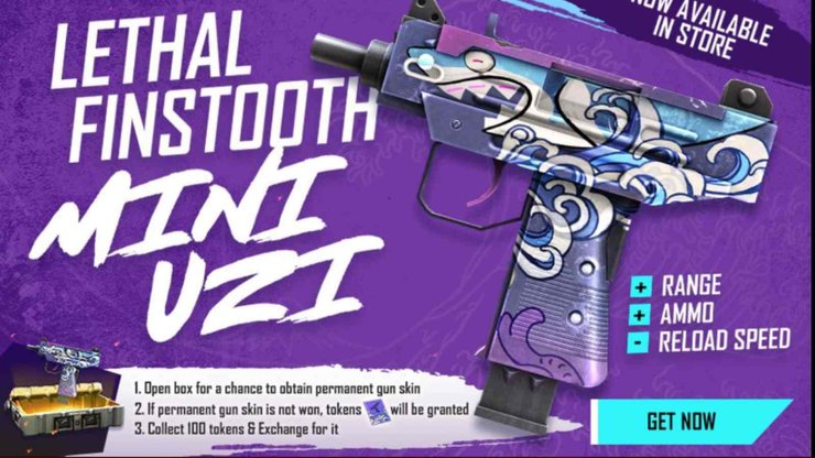 Free Fire Lethal Finstooth Mini Uzi 2