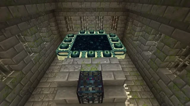 End Portal With 12 Eyes Of Ender