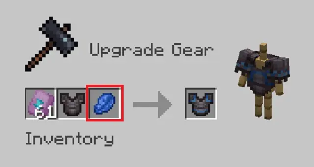 Minecraft - LimitWhizper's skin and armor trim side-by-side