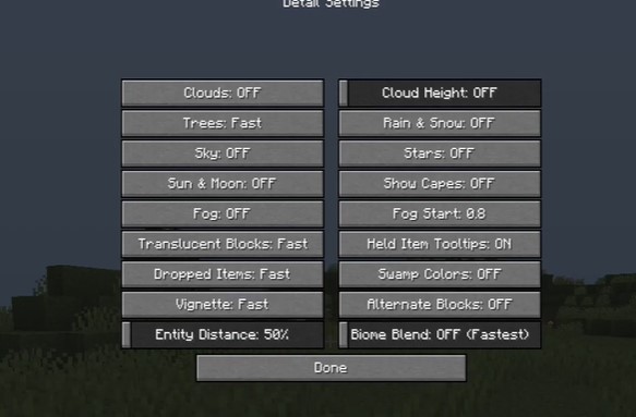 Minecraft Optifine Settings Guide For High Fps 2023