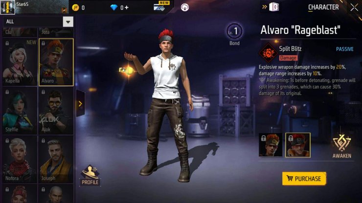 Alvaro Rageblast Free Fire