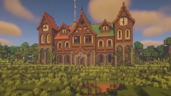 Minecraft House Ideas Fantasy Mansion