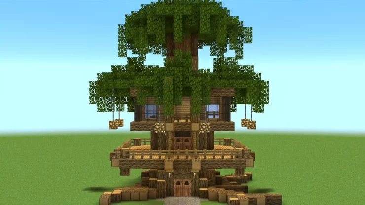 Майнкрафт Идеи дома Домик на дереве