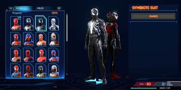 Spider Man 2 Best Peter Suits Symbiote