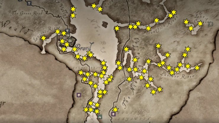 Oblivion Remaster Nirnroot Locations Map Bravil
