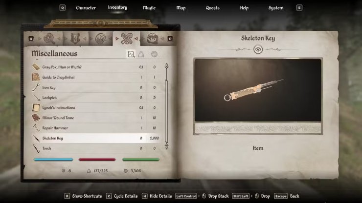 Skeleton Key In Oblivion Remastered 1 Min