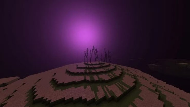 Minecraft End Dimension Vibrant Visuals
