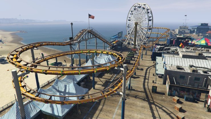 Theleviathanrollercoaster Gtav Rollercoasteraerial