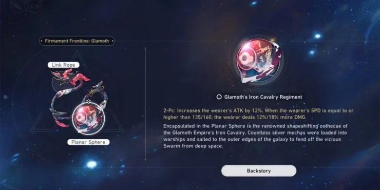 Firmament Frontline Glamoth Planar Ornament Set Ho