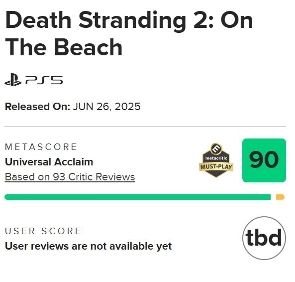 Death Stranding 2 Reviews So Far V0 Hn91flevfo8f1