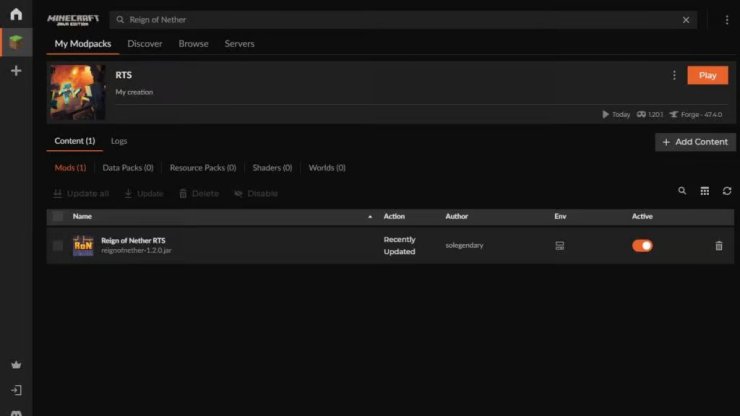 Minecraft Curseforge Reign Of Nether 1024x576