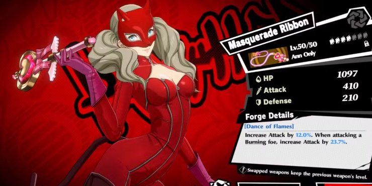 Panther Ann Holding Masquerade Ribbon P5x