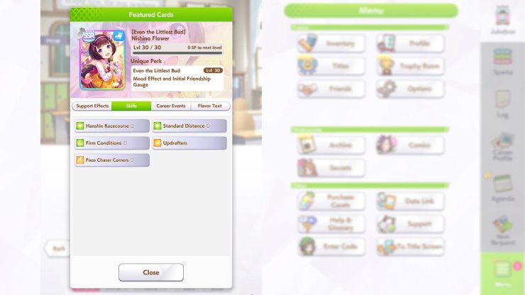 Umamusume Pretty Derby Speed Support Card Nishino