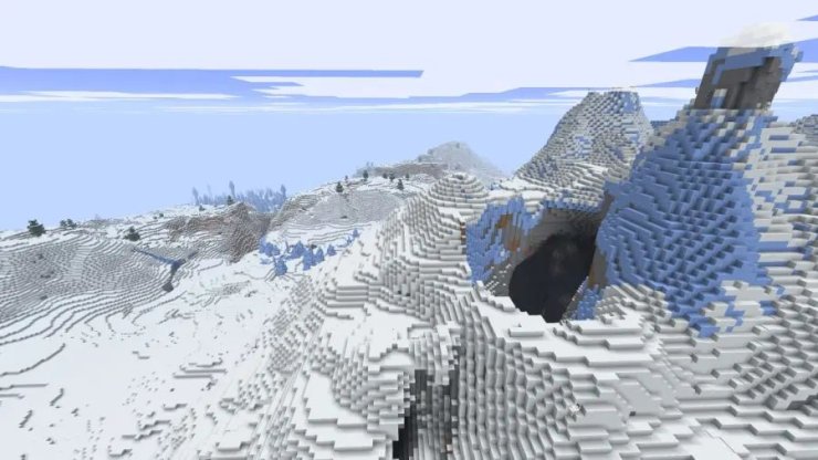 Minecraft Cave Ice Mountains Seed