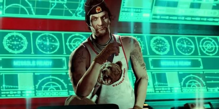 Gta Online Pavel In Front Of Screen